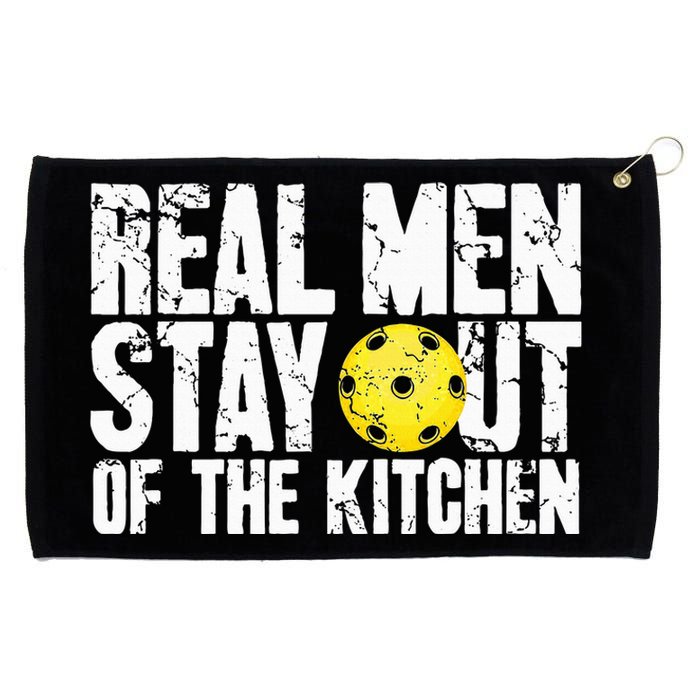 Real Stay Out Of The Kitchen Funny Pickleball Grommeted Golf Towel