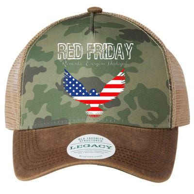 R.E.D. Support Our Troops Wear Red On Friday Legacy Tie Dye Trucker Hat