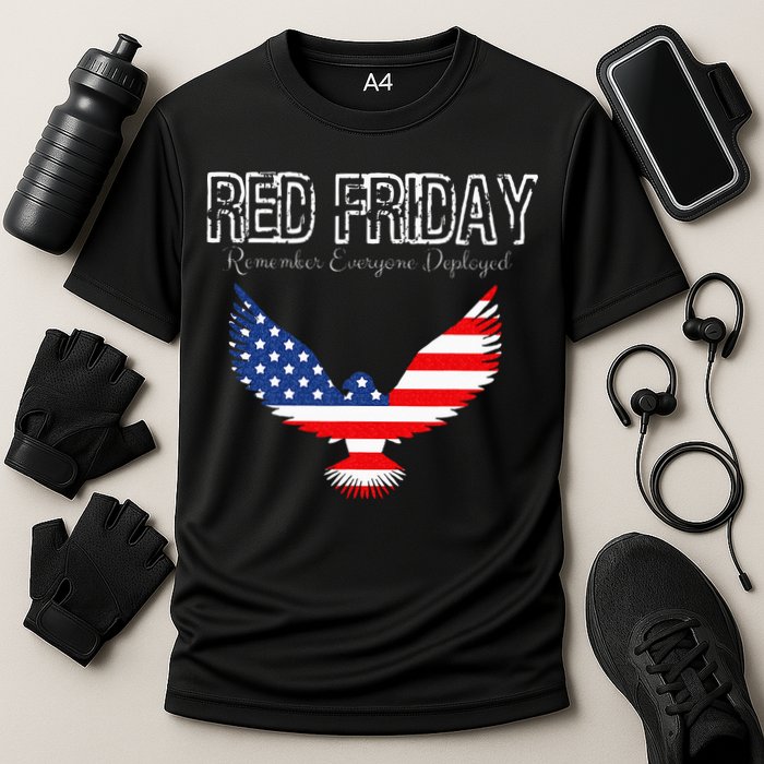 R.E.D. Support Our Troops Wear Red On Friday Cooling Performance Crew T-Shirt