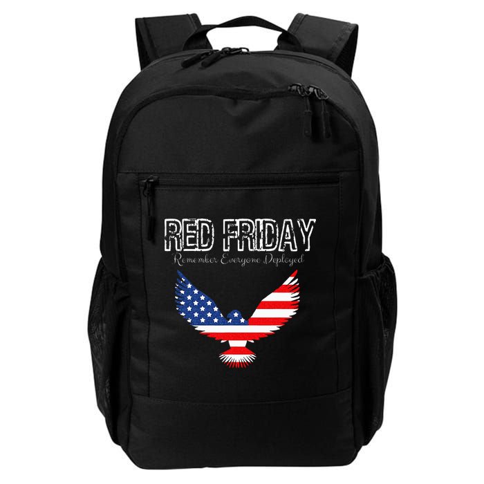 R.E.D. Support Our Troops Wear Red On Friday Backpack