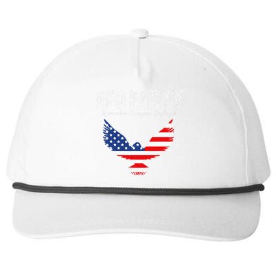 R.E.D. Support Our Troops Wear Red On Friday Snapback Five-Panel Rope Hat