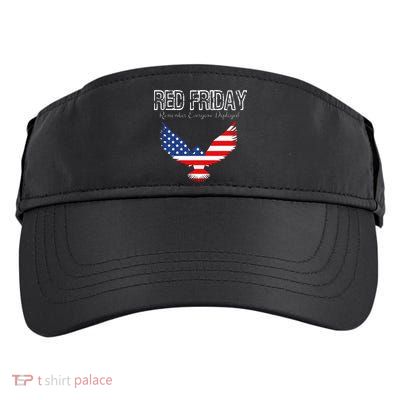 R.E.D. Support Our Troops Wear Red On Friday Adult Drive Performance Visor