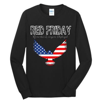 R.E.D. Support Our Troops Wear Red On Friday Tall Long Sleeve T-Shirt