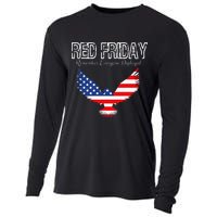 R.E.D. Support Our Troops Wear Red On Friday Cooling Performance Long Sleeve Crew