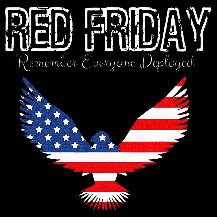 R.E.D. Support Our Troops Wear Red On Friday Cooling Performance Long Sleeve Crew