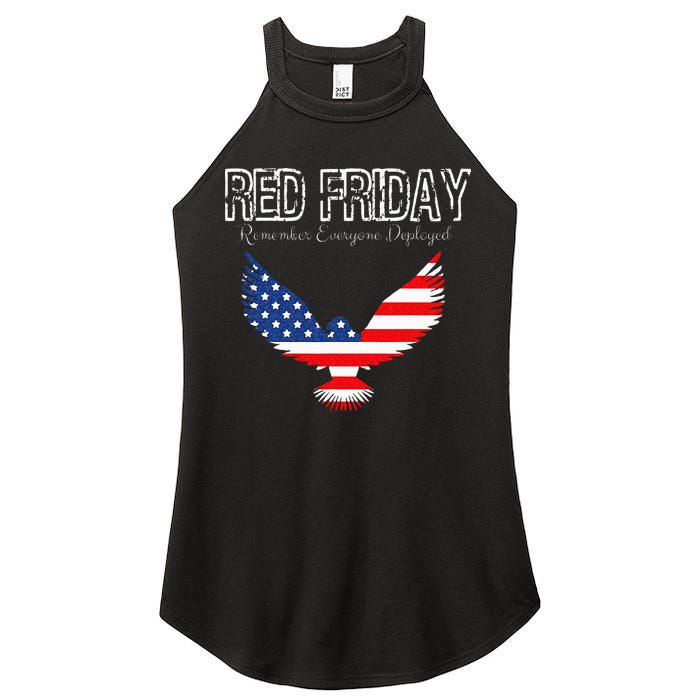 R.E.D. Support Our Troops Wear Red On Friday Women's Perfect Tri Rocker Tank