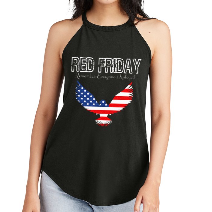 R.E.D. Support Our Troops Wear Red On Friday Women's Perfect Tri Rocker Tank