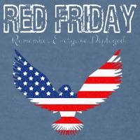 R.E.D. Support Our Troops Wear Red On Friday Garment-Dyed Sweatshirt