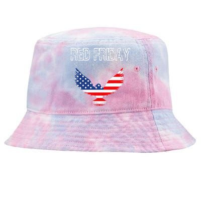 R.E.D. Support Our Troops Wear Red On Friday Tie-Dyed Bucket Hat