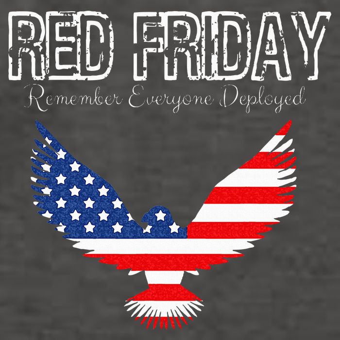 R.E.D. Support Our Troops Wear Red On Friday Vector Backpack