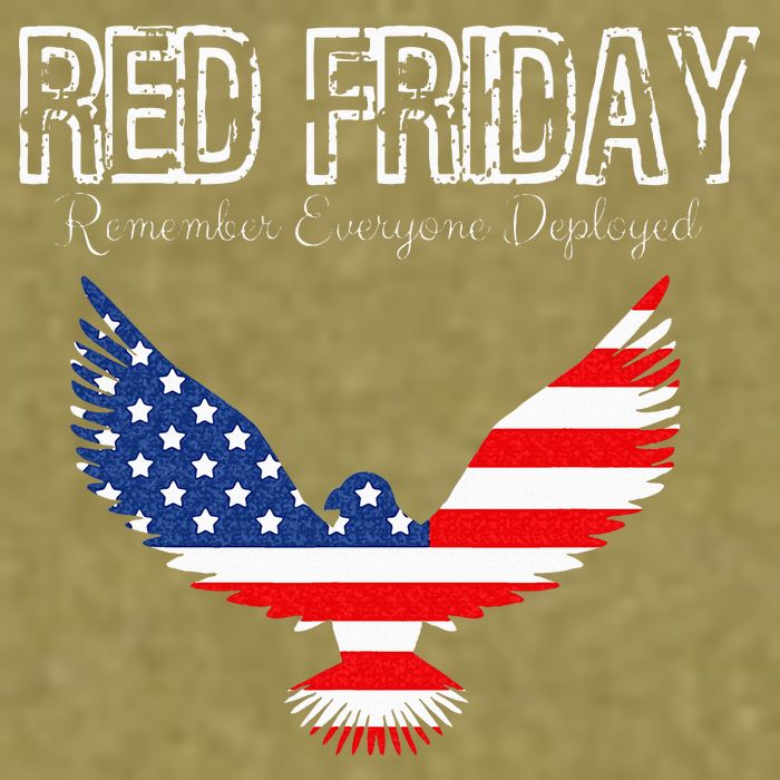 R.E.D. Support Our Troops Wear Red On Friday Garment-Dyed Women's Muscle Tee