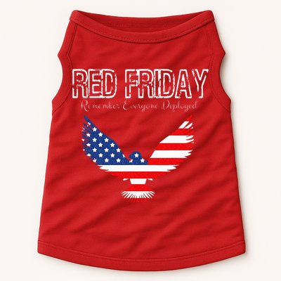 R.E.D. Support Our Troops Wear Red On Friday Doggie Tank