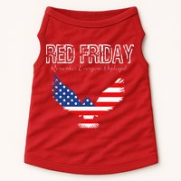 R.E.D. Support Our Troops Wear Red On Friday Doggie Tank