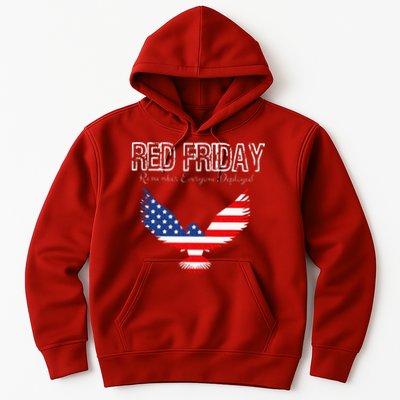R.E.D. Support Our Troops Wear Red On Friday Hoodie