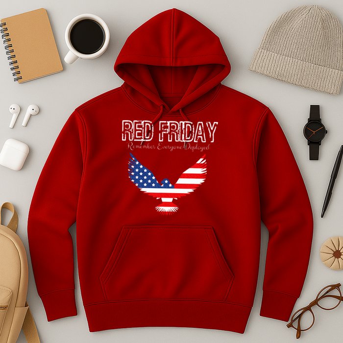 R.E.D. Support Our Troops Wear Red On Friday Hoodie