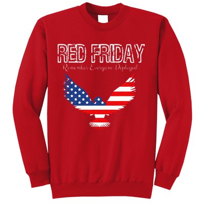 R.E.D. Support Our Troops Wear Red On Friday Sweatshirt