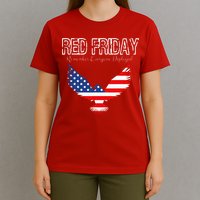 R.E.D. Support Our Troops Wear Red On Friday T-Shirt
