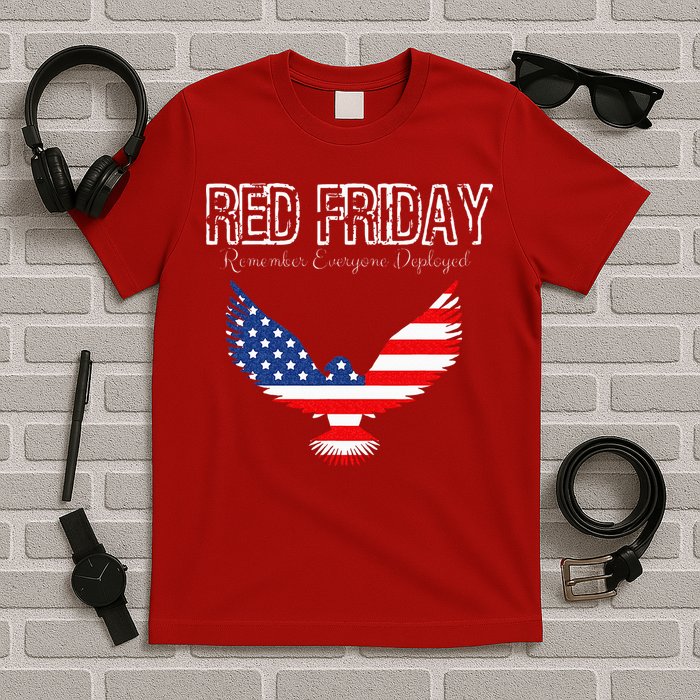 R.E.D. Support Our Troops Wear Red On Friday T-Shirt