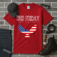 R.E.D. Support Our Troops Wear Red On Friday Tall T-Shirt
