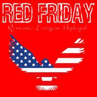 R.E.D. Support Our Troops Wear Red On Friday Tall T-Shirt