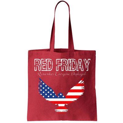 R.E.D. Support Our Troops Wear Red On Friday Bag
