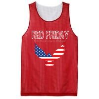 R.E.D. Support Our Troops Wear Red On Friday Mesh Reversible Basketball Jersey Tank