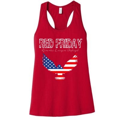 R.E.D. Support Our Troops Wear Red On Friday Womens Tank Top