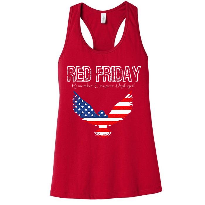 R.E.D. Support Our Troops Wear Red On Friday Womens Tank Top