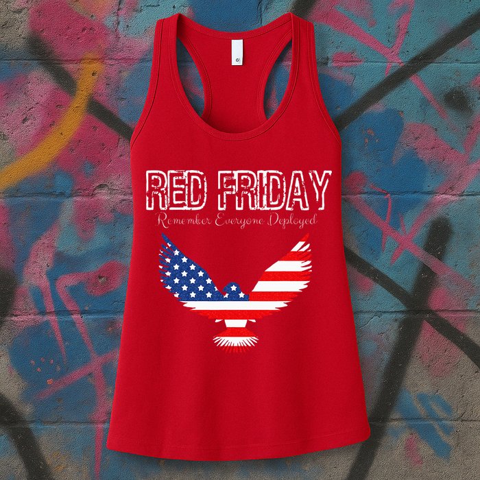 R.E.D. Support Our Troops Wear Red On Friday Womens Tank Top