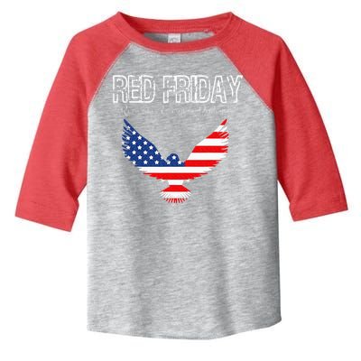 R.E.D. Support Our Troops Wear Red On Friday Toddler Fine Jersey T-Shirt