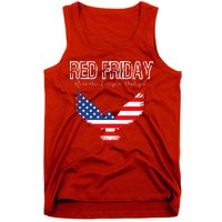 R.E.D. Support Our Troops Wear Red On Friday Tank Top