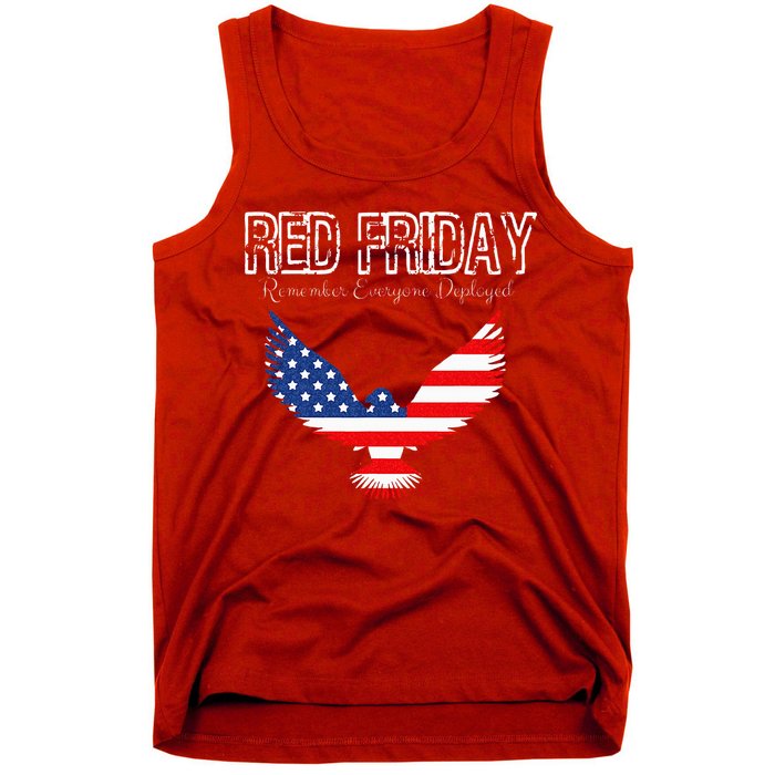 R.E.D. Support Our Troops Wear Red On Friday Tank Top