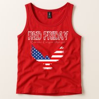 R.E.D. Support Our Troops Wear Red On Friday Tank Top