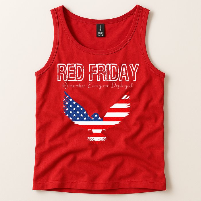 R.E.D. Support Our Troops Wear Red On Friday Tank Top