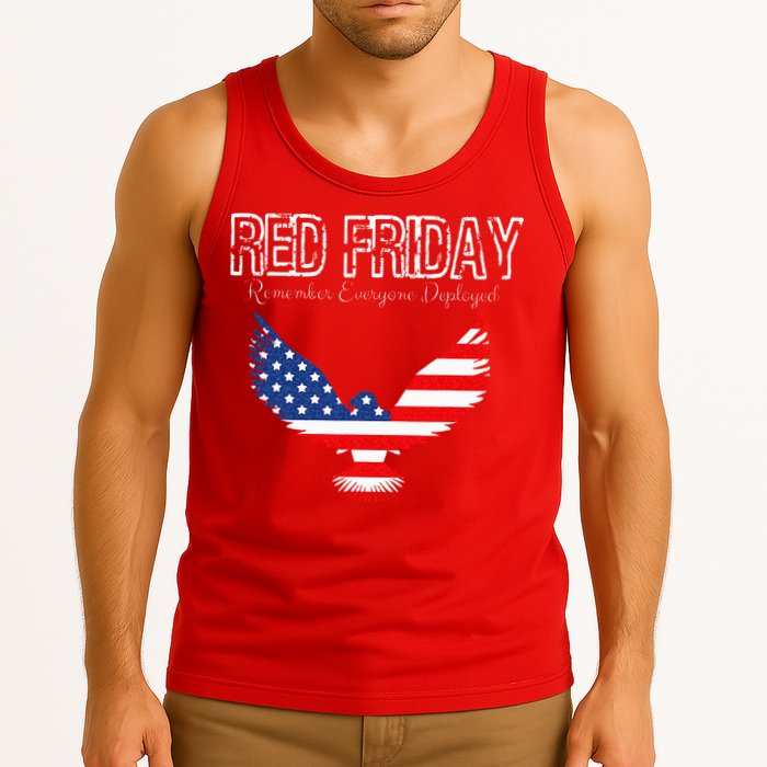 R.E.D. Support Our Troops Wear Red On Friday Tank Top