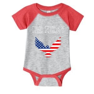 R.E.D. Support Our Troops Wear Red On Friday Infant Baby Jersey Bodysuit