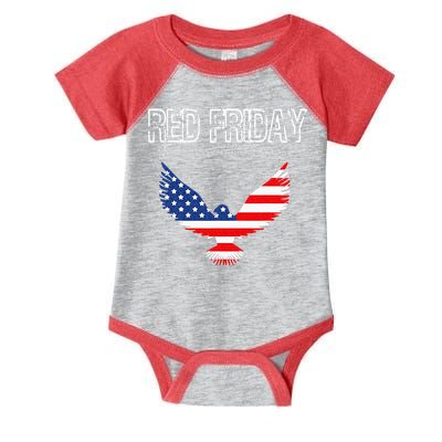 R.E.D. Support Our Troops Wear Red On Friday Infant Baby Jersey Bodysuit
