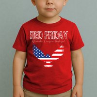 R.E.D. Support Our Troops Wear Red On Friday Toddler T-Shirt