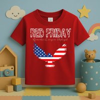 R.E.D. Support Our Troops Wear Red On Friday Toddler T-Shirt