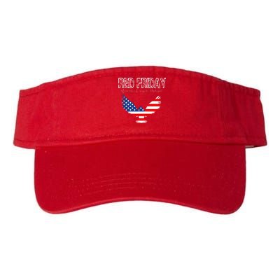 R.E.D. Support Our Troops Wear Red On Friday Valucap Bio-Washed Visor