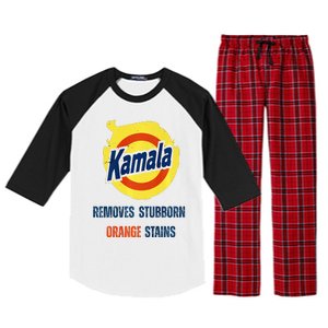 Removes Stubborn Orange Stains Anti Trump Kamala Harris Premium Raglan Sleeve Pajama Set