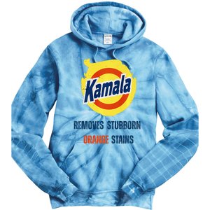 Removes Stubborn Orange Stains Anti Trump Kamala Harris Premium Tie Dye Hoodie