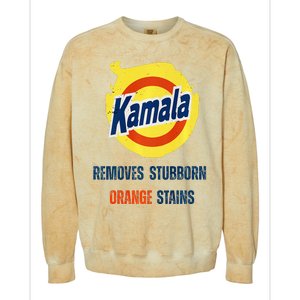 Removes Stubborn Orange Stains Anti Trump Kamala Harris Premium Colorblast Crewneck Sweatshirt