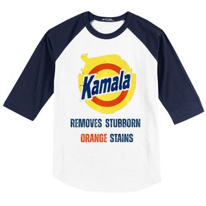 Removes Stubborn Orange Stains Anti Trump Kamala Harris Premium Baseball Sleeve Shirt