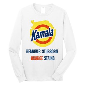 Removes Stubborn Orange Stains Anti Trump Kamala Harris Premium Long Sleeve Shirt