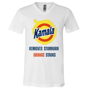 Removes Stubborn Orange Stains Anti Trump Kamala Harris Premium V-Neck T-Shirt