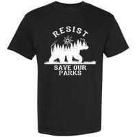 Resist Save Our National Parks Bear Nature Garment-Dyed Heavyweight T-Shirt
