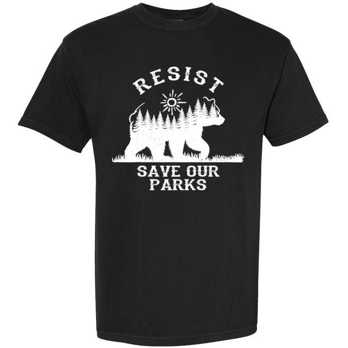 Resist Save Our National Parks Bear Nature Garment-Dyed Heavyweight T-Shirt