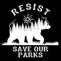 Resist Save Our National Parks Bear Nature 16 in Basic Backpack
