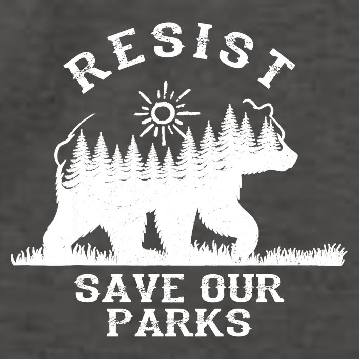 Resist Save Our National Parks Bear Nature Vector Backpack